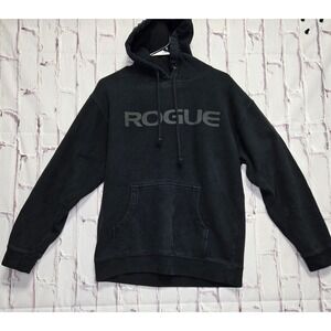 Rogue Hoodie Black Graphic Pullover Gym Fitness Workout Athletic Mens Size M